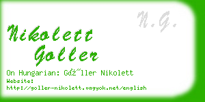 nikolett goller business card